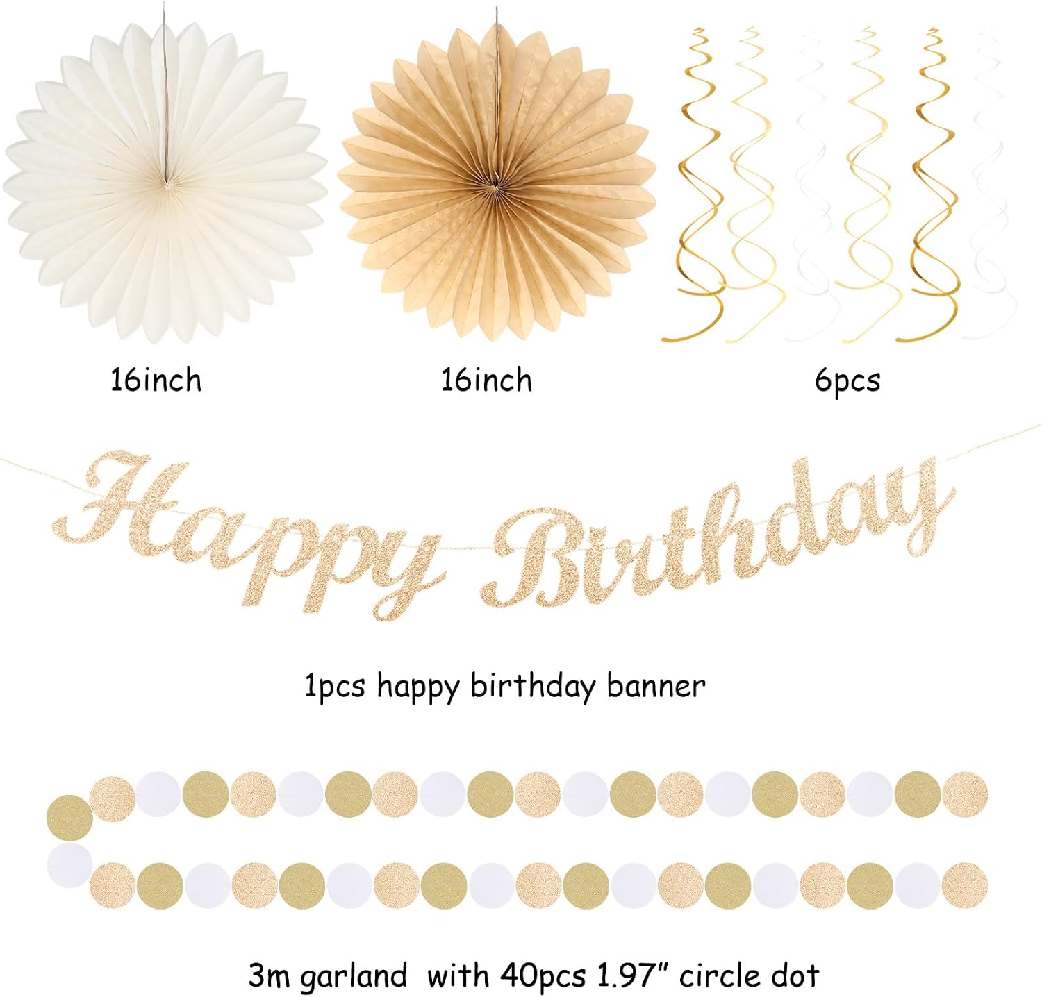 Virella Store Champagne-Gold B - Party Banner Gold recension och pris