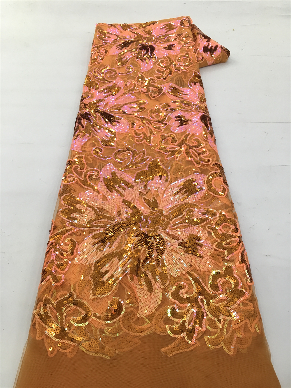 African Sequins Net Lace Fabri - Glitter Tablecloth recension och pris