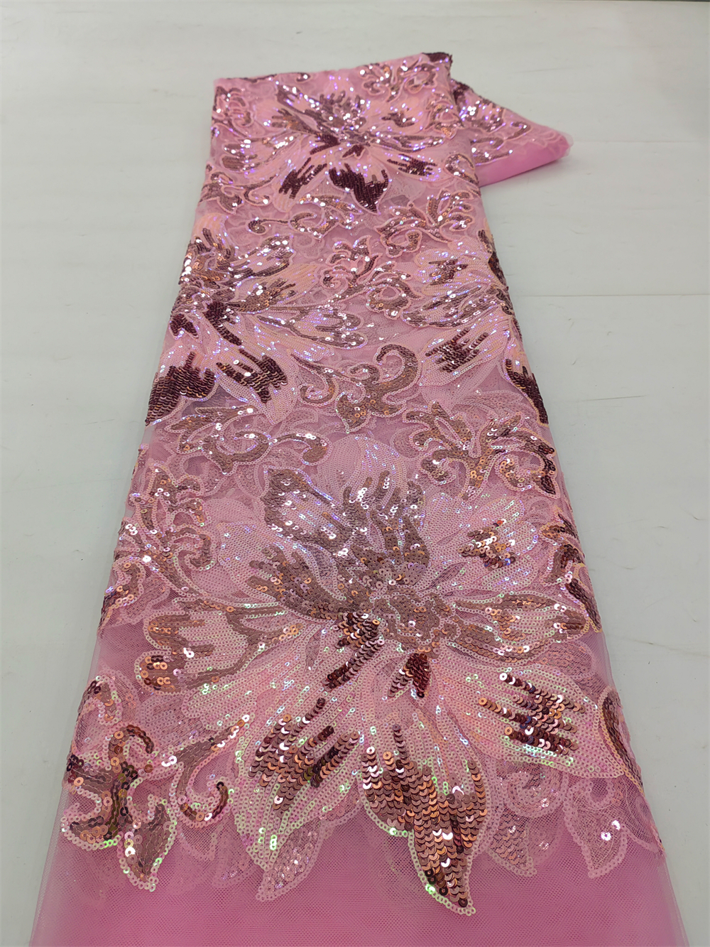 African Sequins Net Lace Fabri - Glitter Tablecloth recension och pris